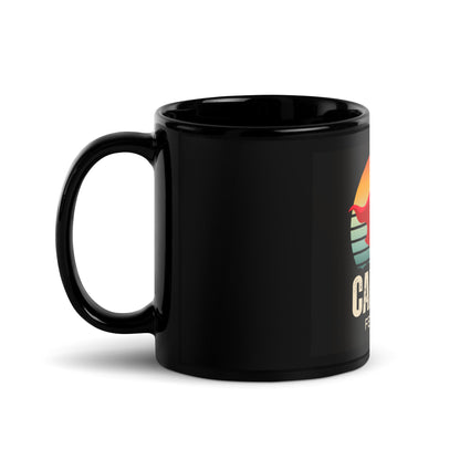 Cape On Cape Off Black Glossy Mug