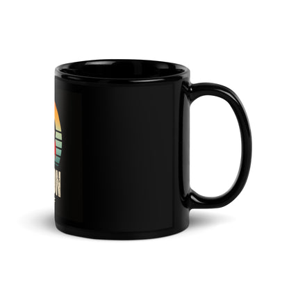 Cape On Cape Off Black Glossy Mug